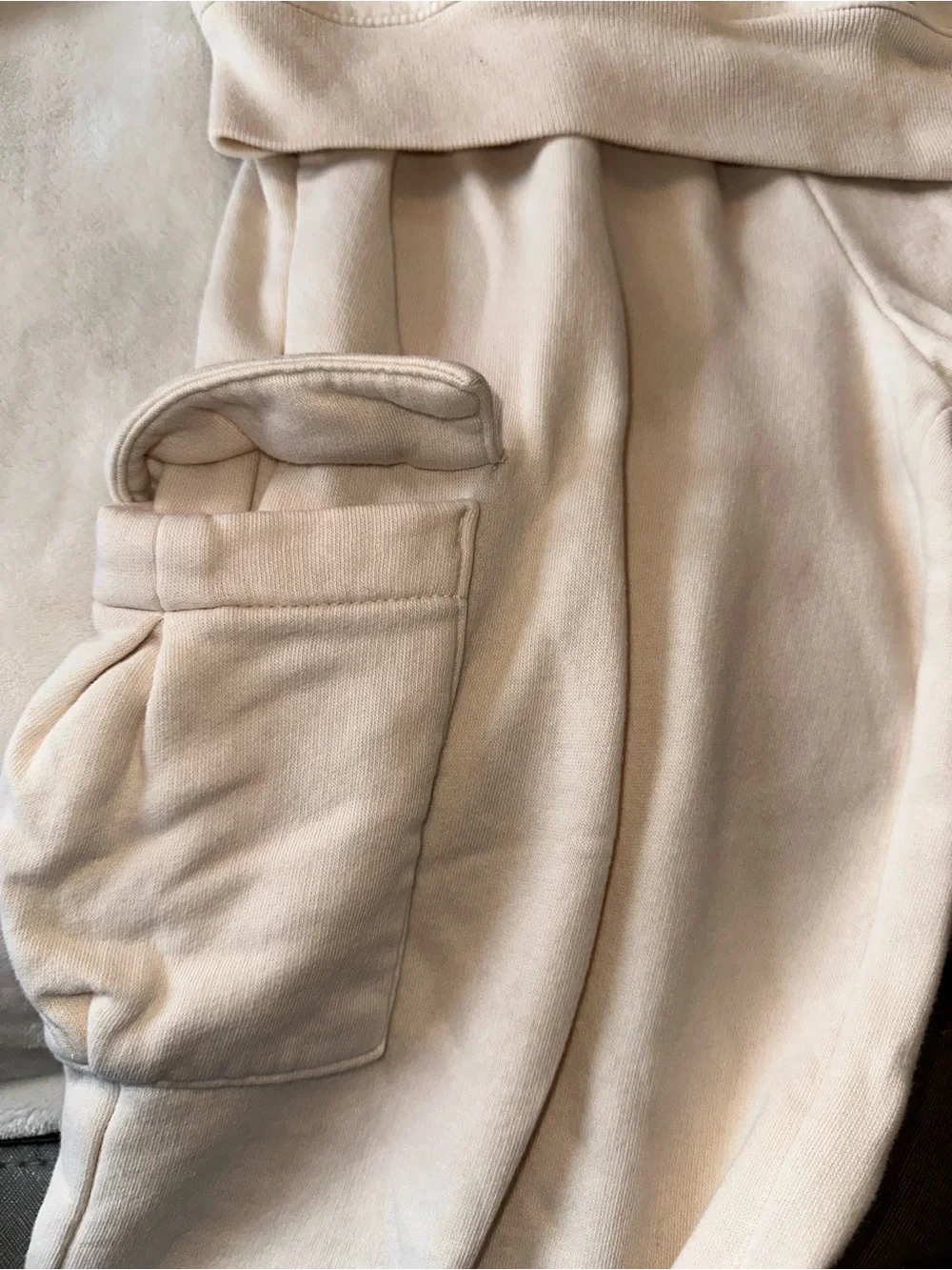 GAP Kids Cream Zip-Up set Sweatpants